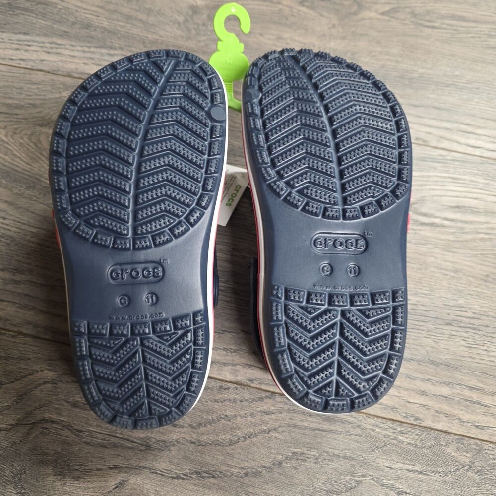 NEW Crocs Unisex Child Bayaband Clog Navy Kids size C11 B873 Slip On - Picture 5 of 5